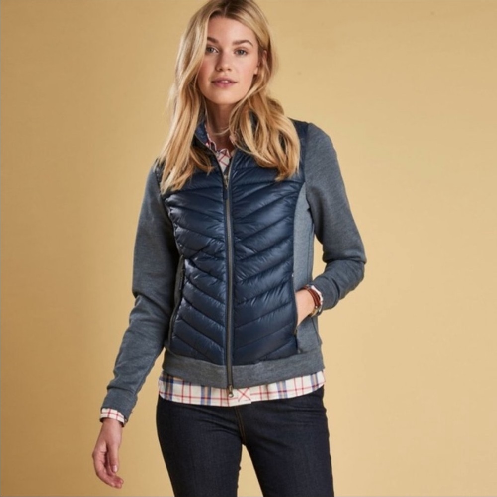 BARBOUR Exmouth Hybrid Hoodie Puffer sz US 14